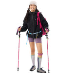 VERA-Venzina Womens Color Block Windcheater Jacket Stylish Waterproof Single Layer Womens Windbreaker Jacket and Rain Jackets