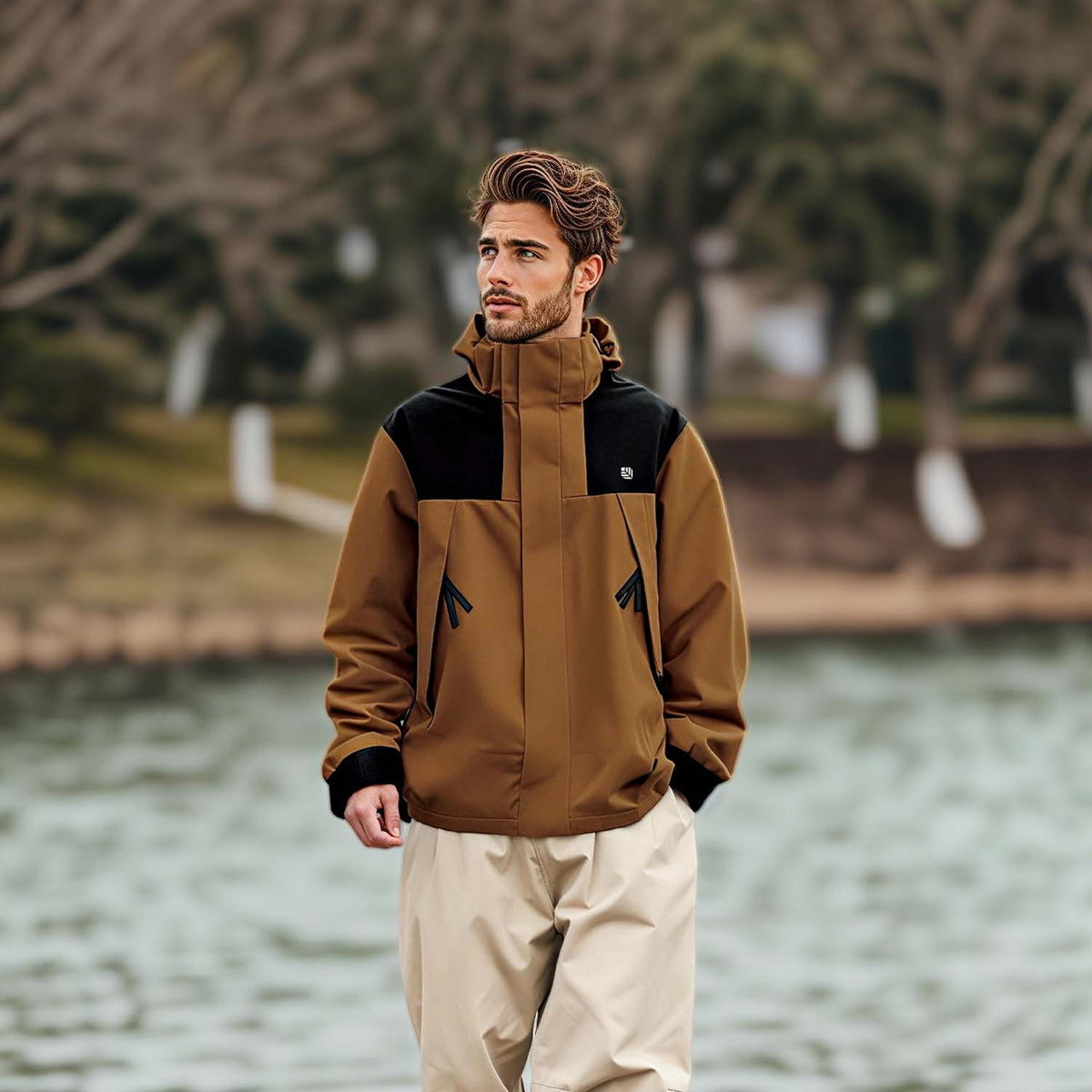 LUMINA-Venzina men’s waterproof breathable windbreaker