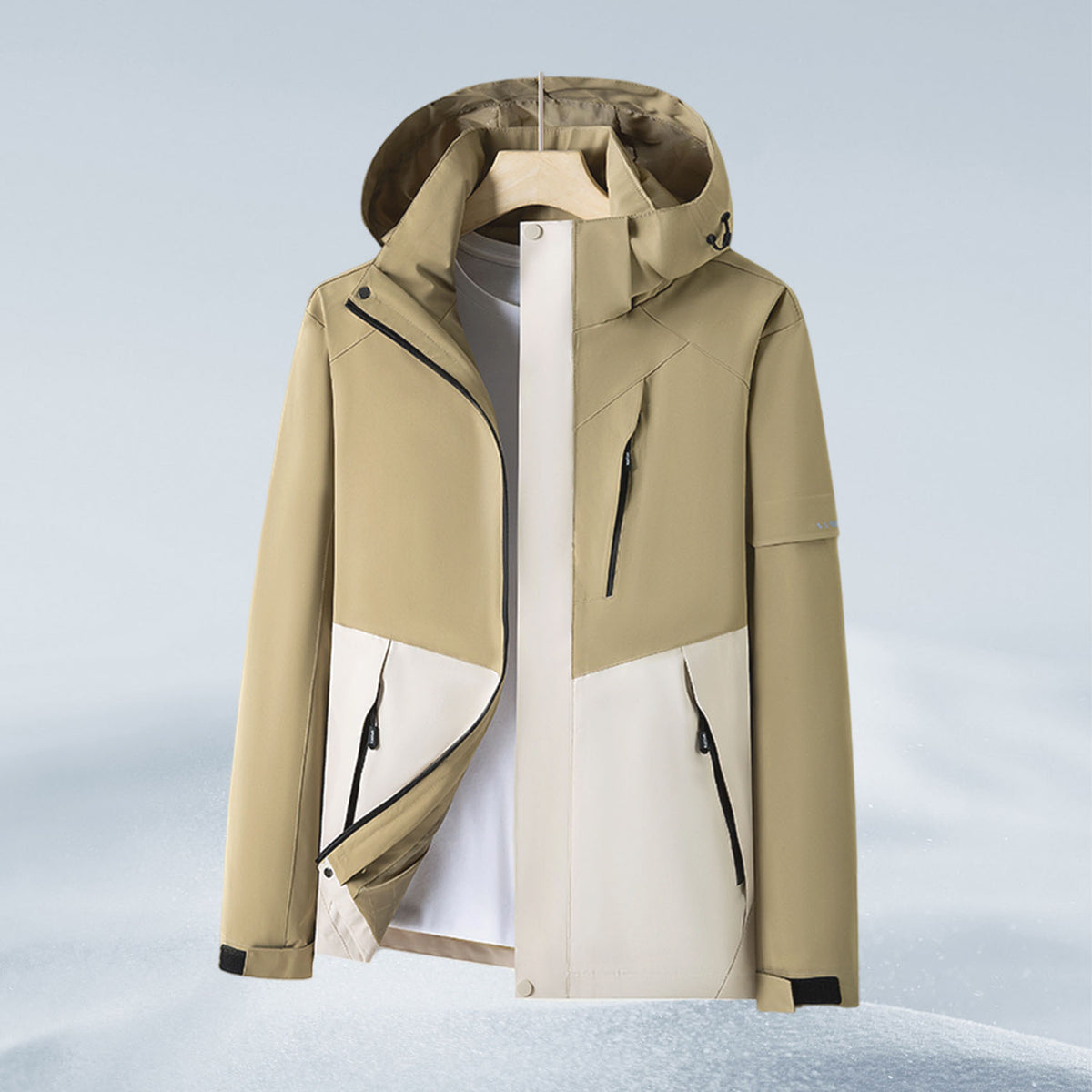 VERA-Men’s Waterproof Jacket Hooded Windbreaker for Outdoor Adventures