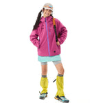 VERA-Venzina Womens Color Block Windcheater Jacket Stylish Waterproof Single Layer Womens Windbreaker Jacket and Rain Jackets