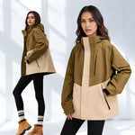 VERA-Venzina Women’s Waterproof Windcheater Jacket with Hood for Outdoor Sports
