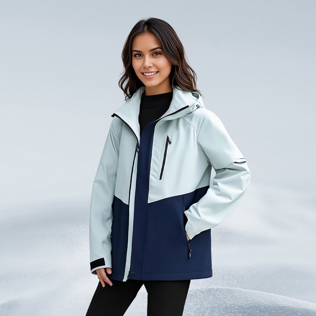 VERA-Venzina Women’s Waterproof Windcheater Jacket with Hood for Outdoor Sports