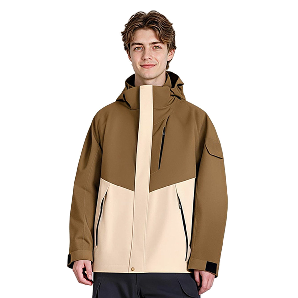 VERA-Men’s Waterproof Jacket Hooded Windbreaker for Outdoor Adventures