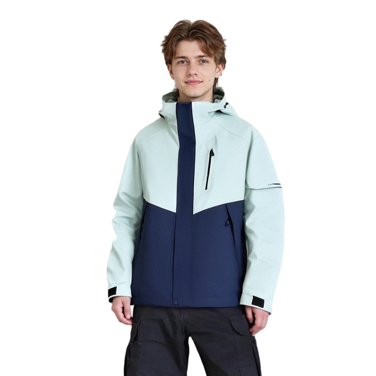 VERA-Men’s Waterproof Jacket Hooded Windbreaker for Outdoor Adventures