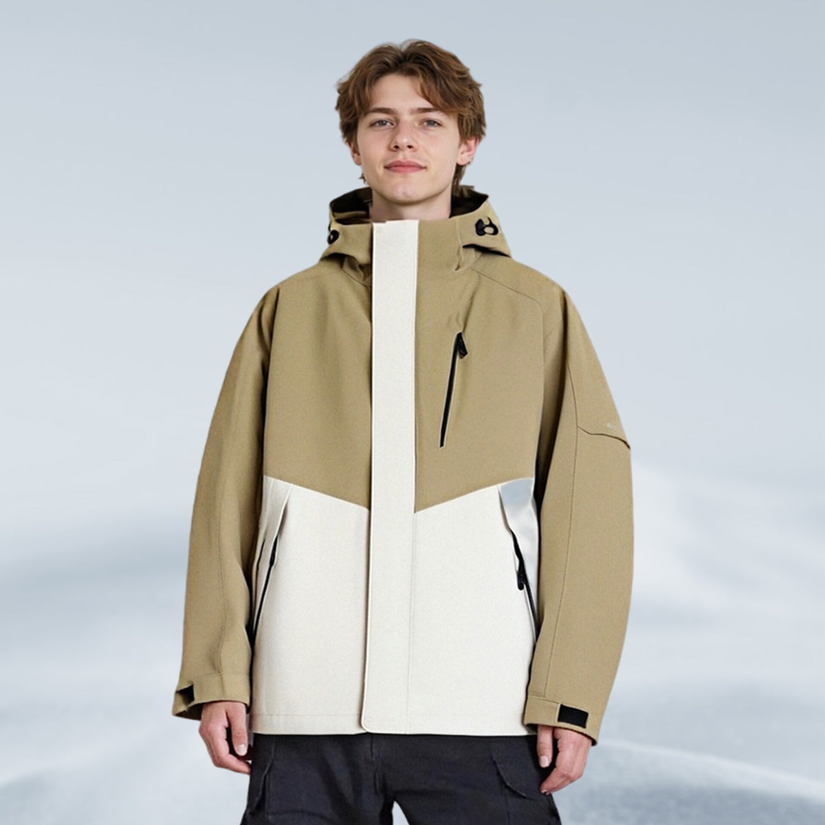 VERA-Men’s Waterproof Jacket Hooded Windbreaker for Outdoor Adventures