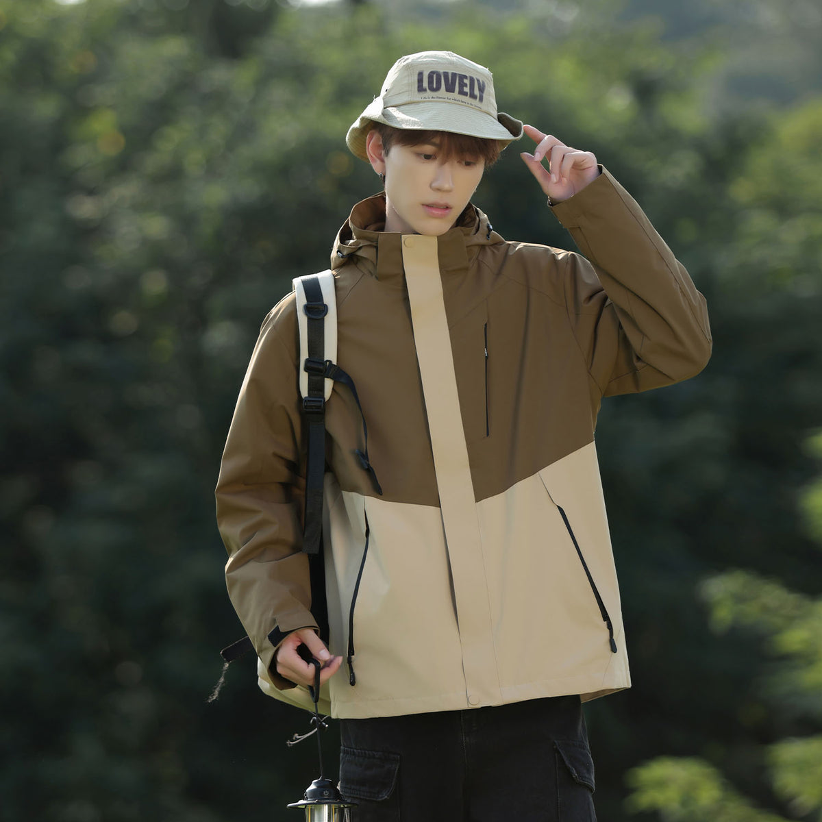 VERA-Men’s Waterproof Jacket Hooded Windbreaker for Outdoor Adventures