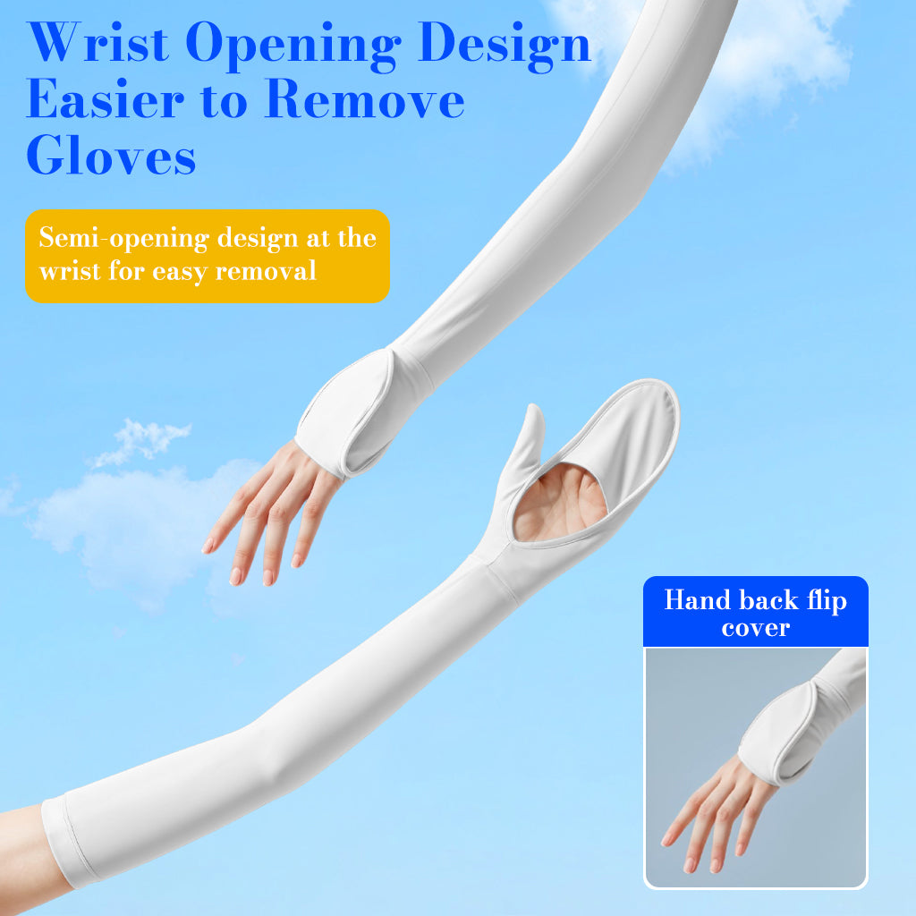 SolarBreeze Line - Women's Sun Protection Arm Sleeves with Golves UPF50+
