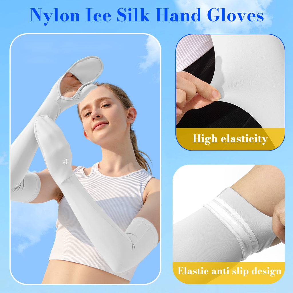 SolarBreeze Line - Women's Sun Protection Arm Sleeves with Golves UPF50+