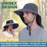 Unisex Wide Brim Sun Protection Hat