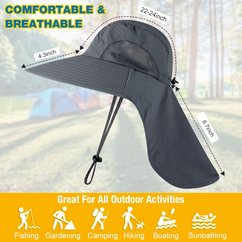 Unisex Wide Brim Sun Protection Hat