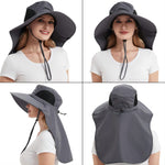 Unisex Wide Brim Sun Protection Hat