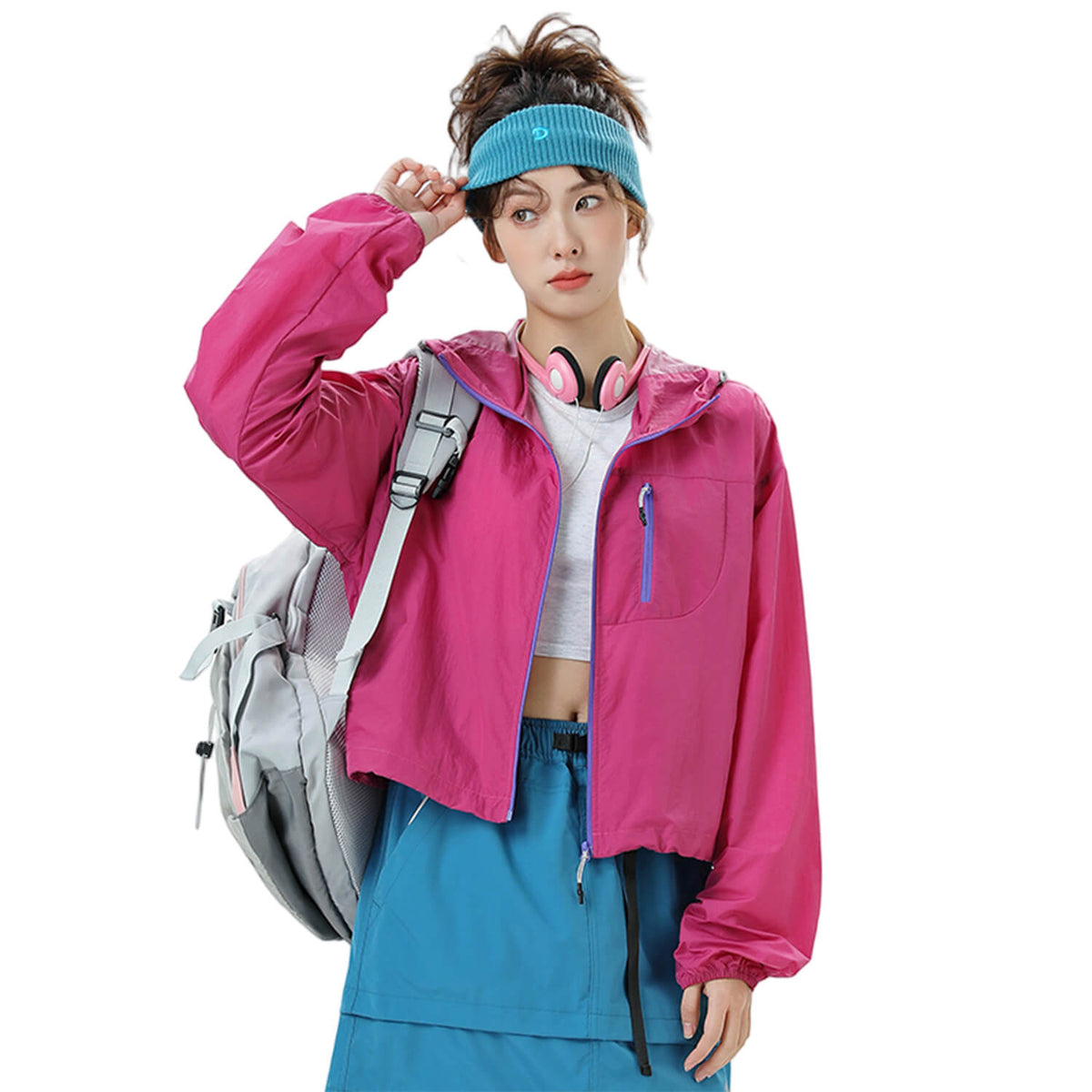 MODA-Lightweight Water-Repellent Sun Jacket UPF50+