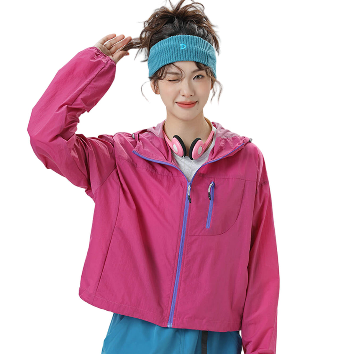 MODA-Lightweight Water-Repellent Sun Jacket UPF50+