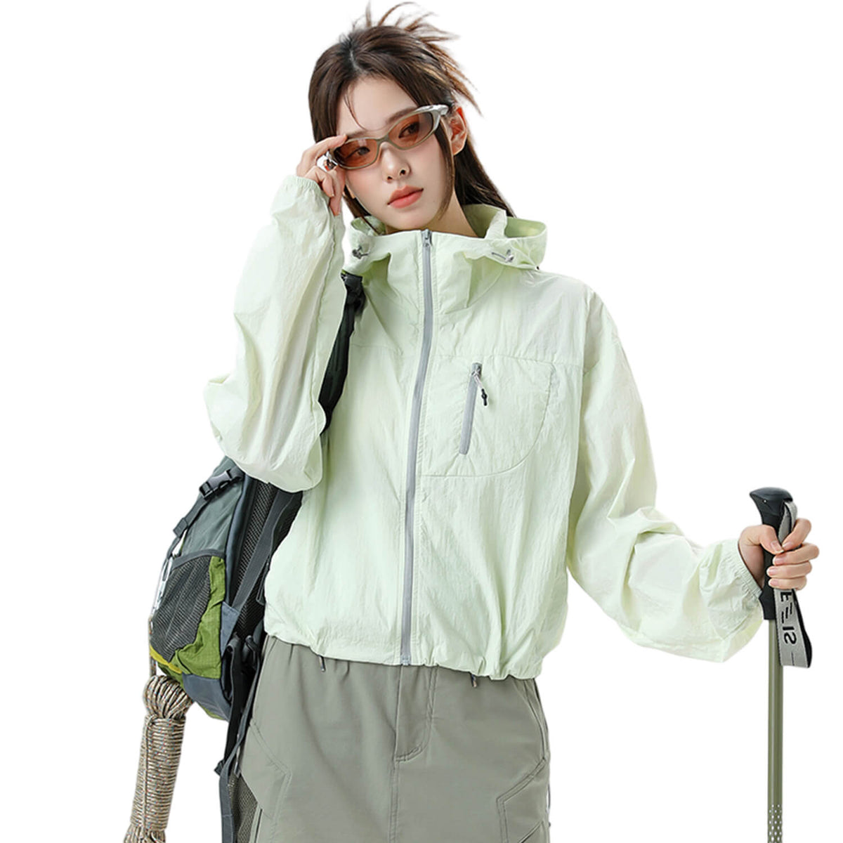 MODA-Lightweight Water-Repellent Sun Jacket UPF50+