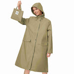 Venzina ladies raincoat with double pockets and waterproof finish