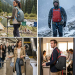 Venzina lightweight foldable backpack used for hiking, travel and daily work in different settings