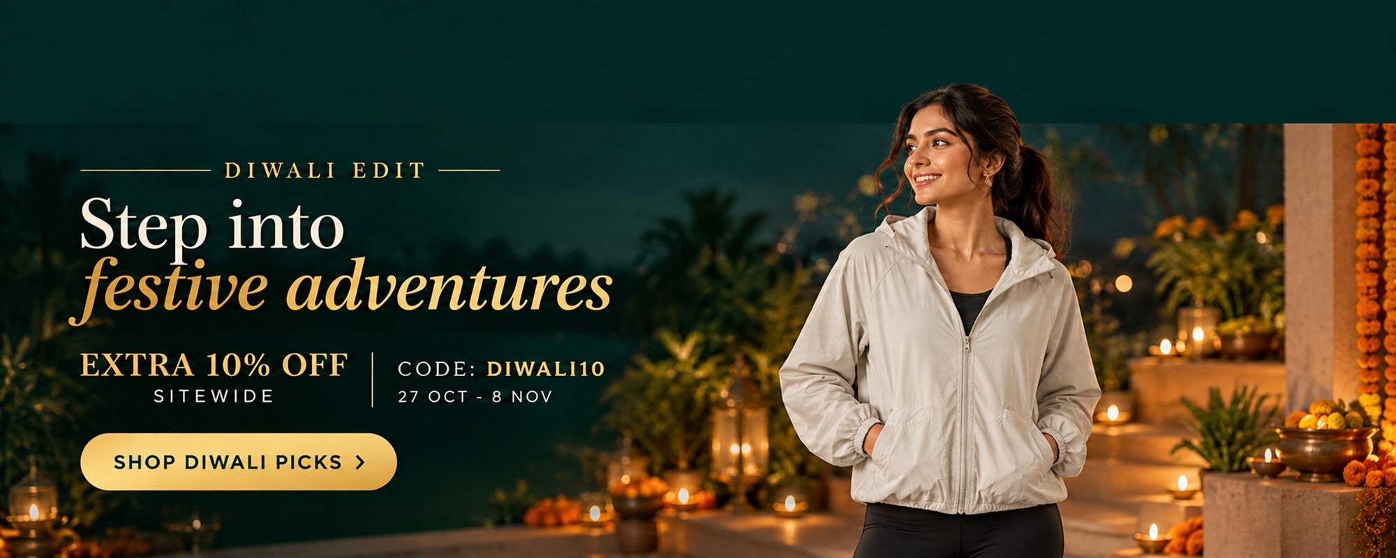 Diwali 2026 SITEWIDE 10% off DIWALI10 - venzina - new-venzina-1-desktop - 27 Oct to 8 Nov