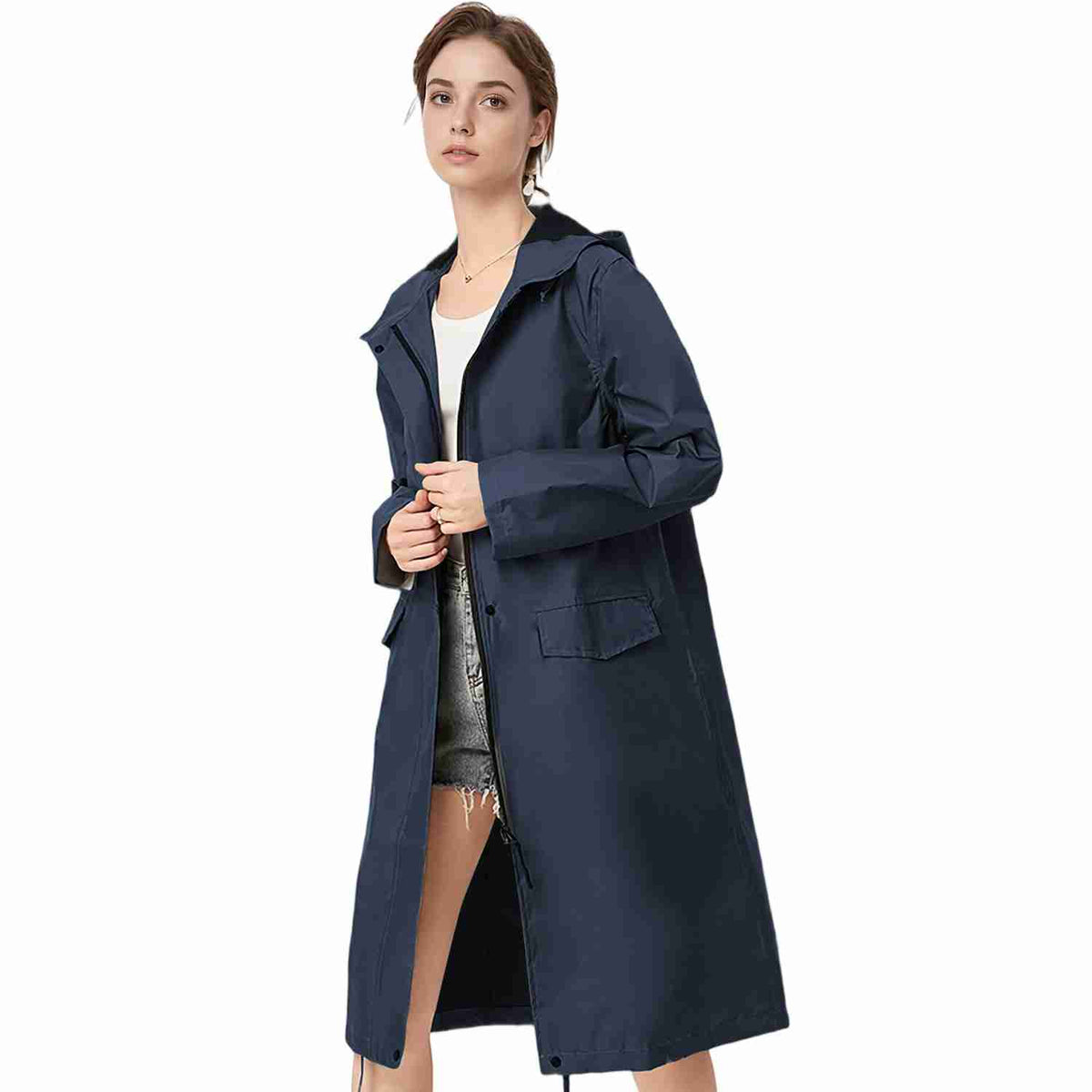 enzina full length raincoat for womens providing ankle coverage