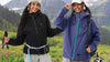 Venzina ladies windbreaker jacket available in black and purple — windproof and DWR-coated for Indian weather
