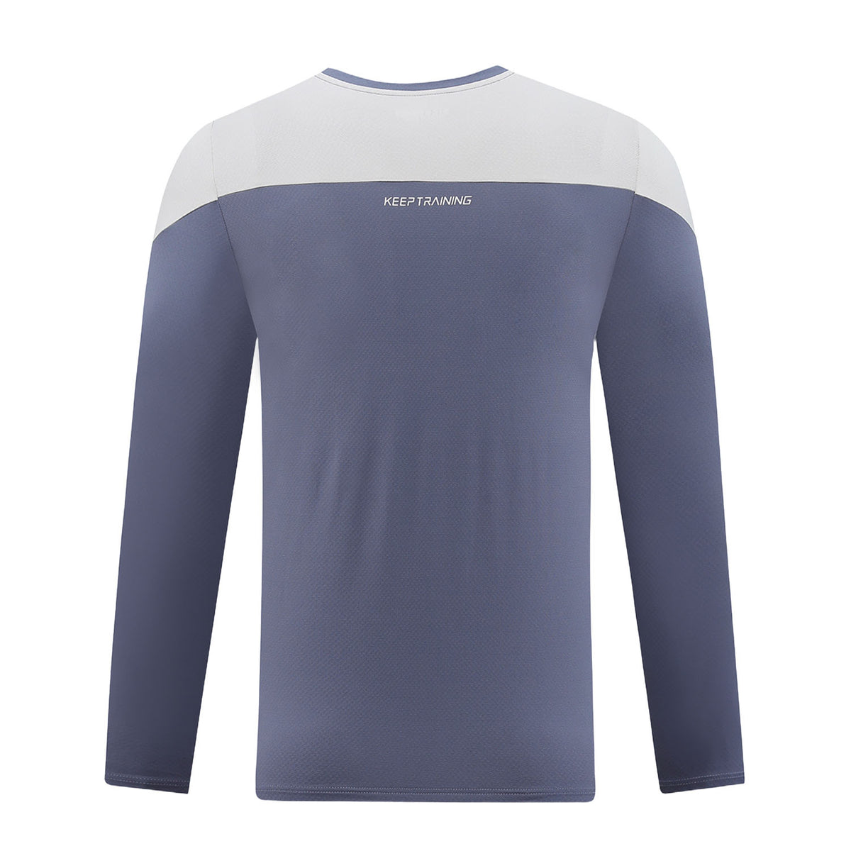 Quick Dry Colorblock Sports T Shirt for Men Crew Neck Full Sleeves