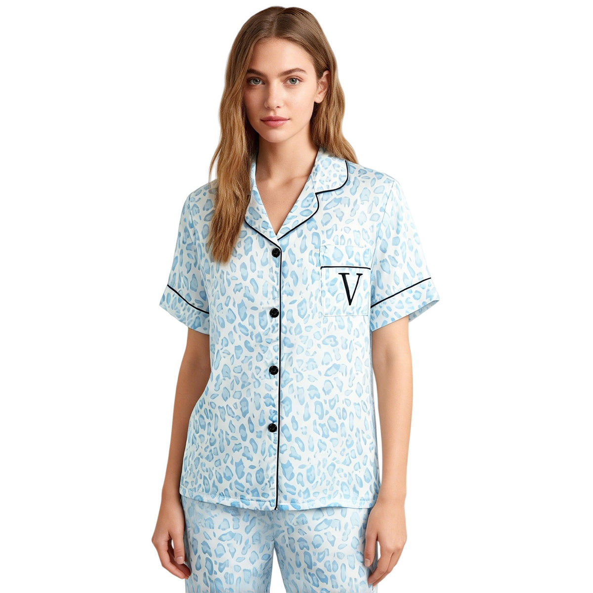 Venzina Women’s Silk Pajama Set – Elegant Night Suit for Women