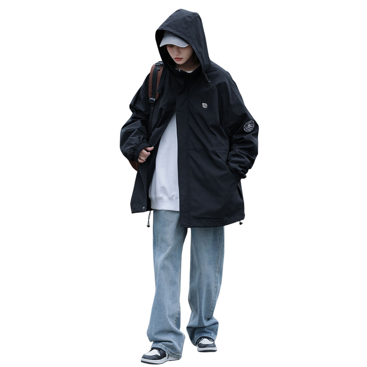 MODA-Venzina Windcheater Color-Block Hiking Jacket for women