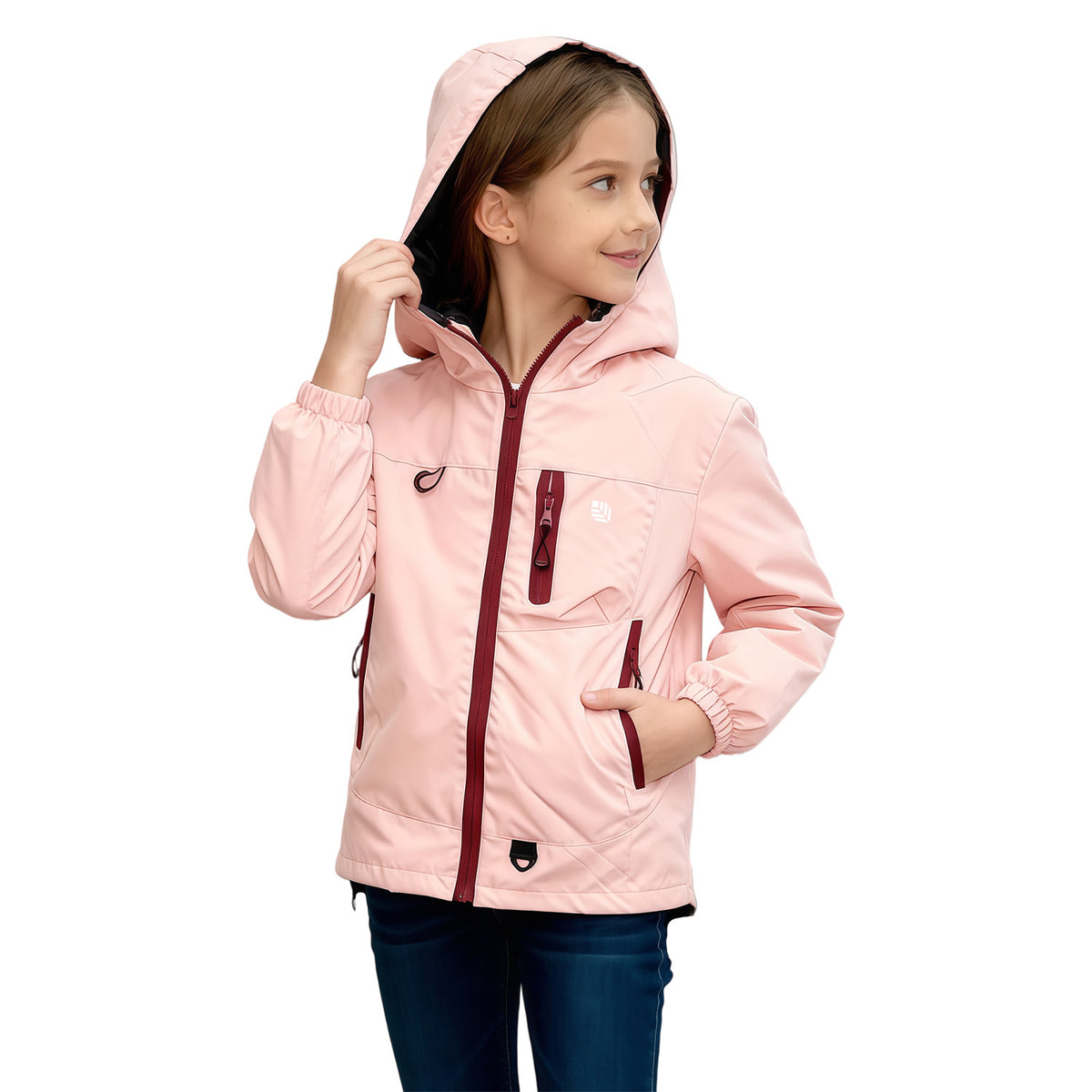 Venzina® Kid’s Hooded Windbreaker | Lightweight Waterproof Outdoor Jacket