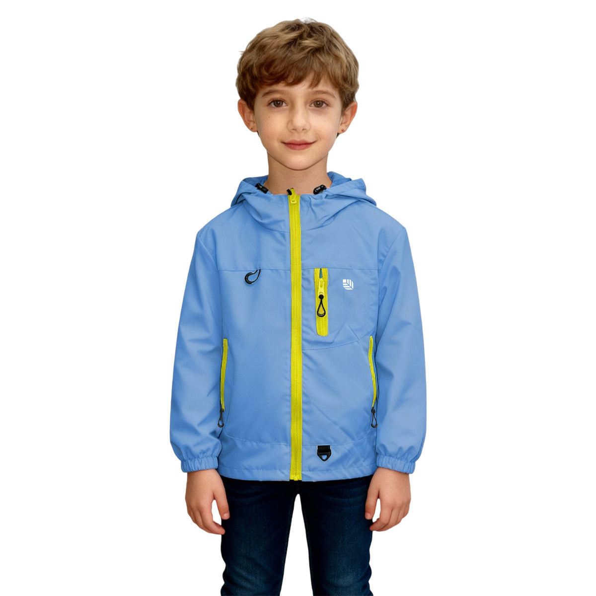 Venzina® Kid’s Hooded Windbreaker | Lightweight Waterproof Outdoor Jacket