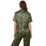 Venzina Women’s Silk Pajama Set – Elegant Night Suit for Women
