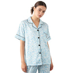 Venzina Women’s Silk Pajama Set – Elegant Night Suit for Women