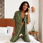 Venzina Women’s Silk Pajama Set – Elegant Night Suit for Women