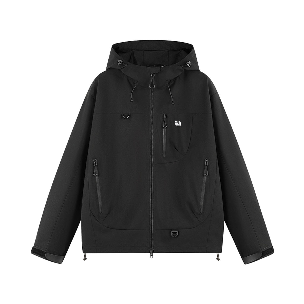 VERA-Venzina Mens Color Block Windcheater Jacket for Bikers Waterproof Single Layer Mens Waterproof Jacket with Hood