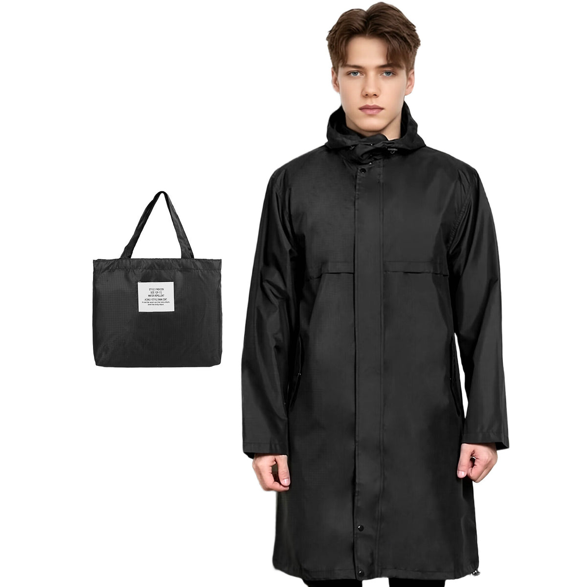 Raincoat for men with hood&Waterproof raincoat