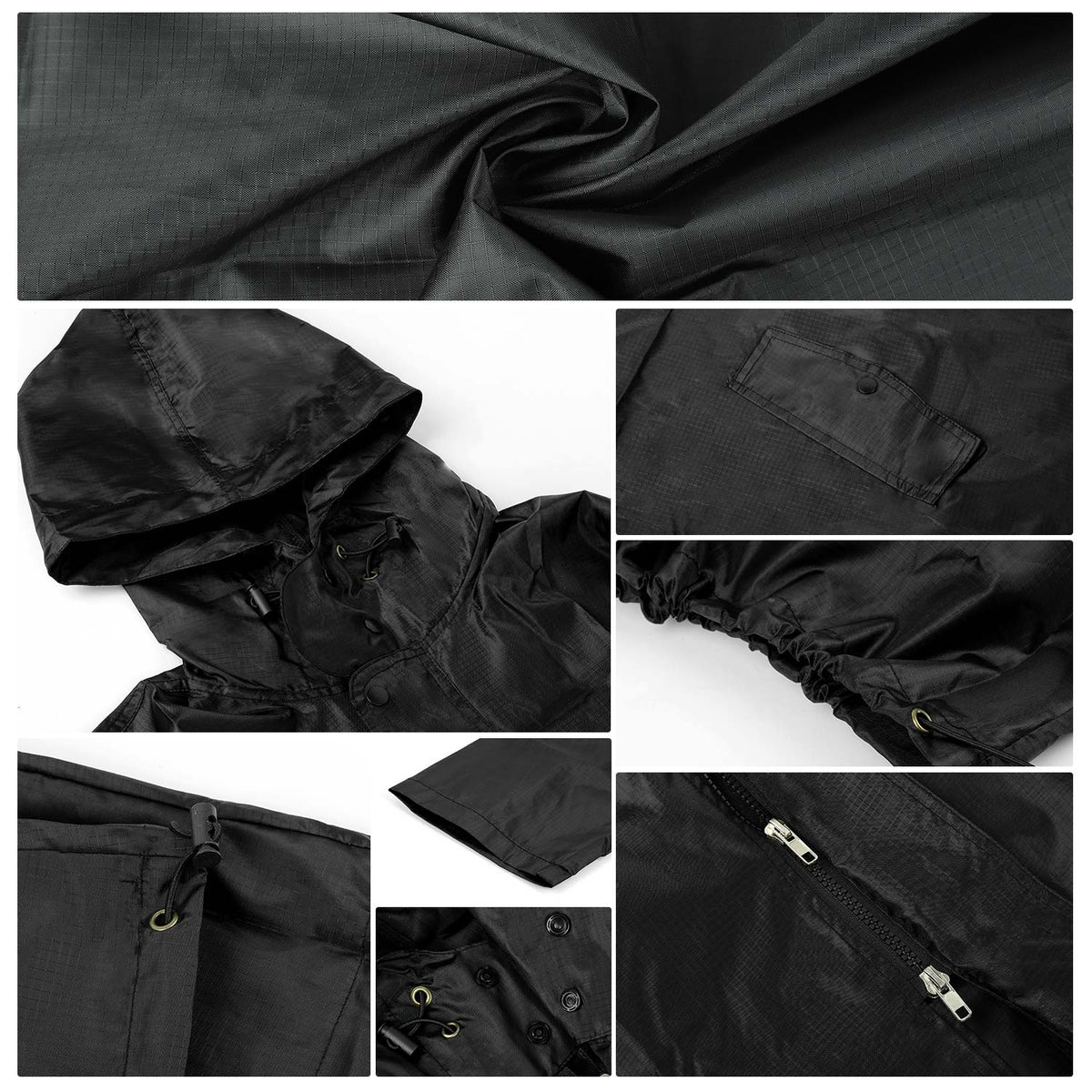 Raincoat for men with hood&Waterproof raincoat