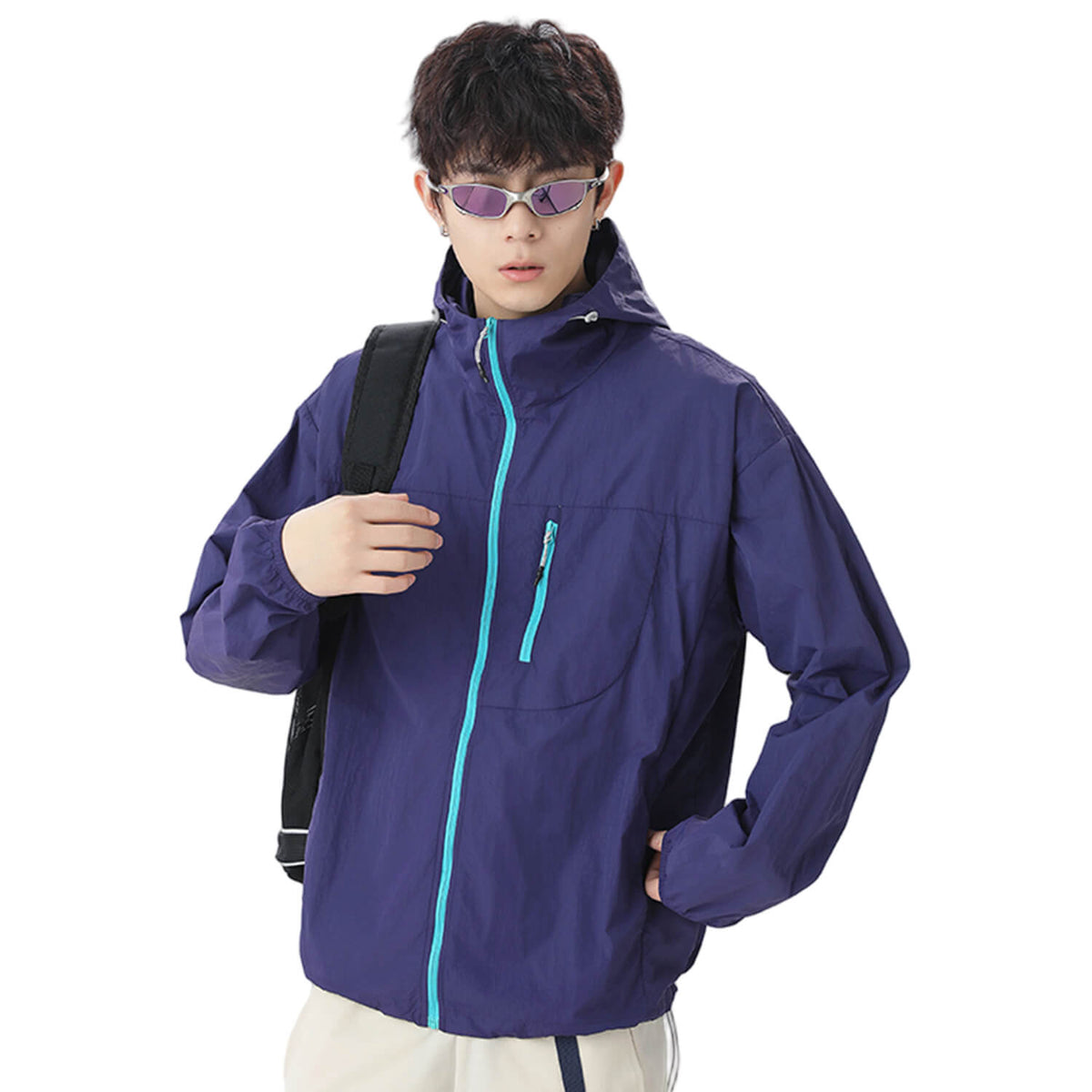 MODA-Lightweight UPF50+ Water-Repellent Sun Jacket for Men