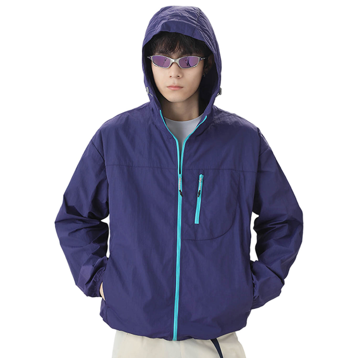 MODA-Lightweight UPF50+ Water-Repellent Sun Jacket for Men