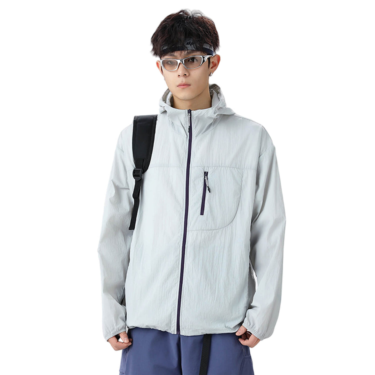 MODA-Lightweight UPF50+ Water-Repellent Sun Jacket for Men
