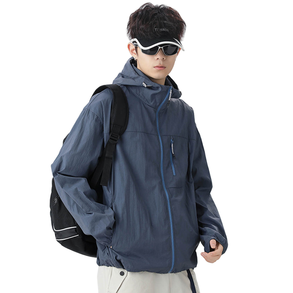 MODA-Lightweight UPF50+ Water-Repellent Sun Jacket for Men