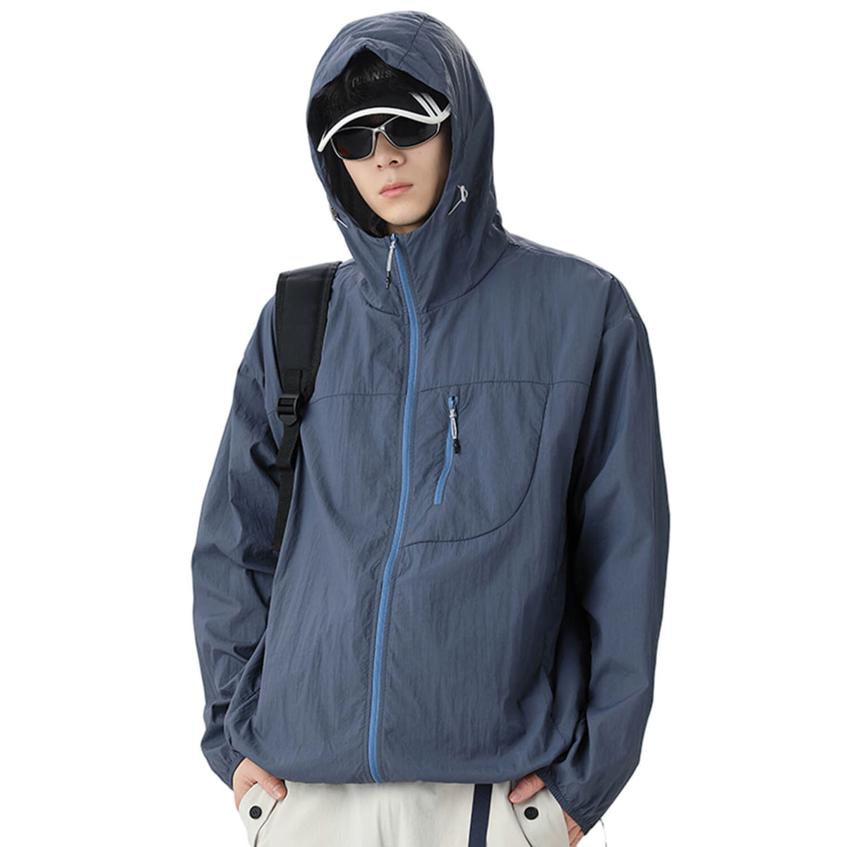 MODA-Lightweight UPF50+ Water-Repellent Sun Jacket for Men