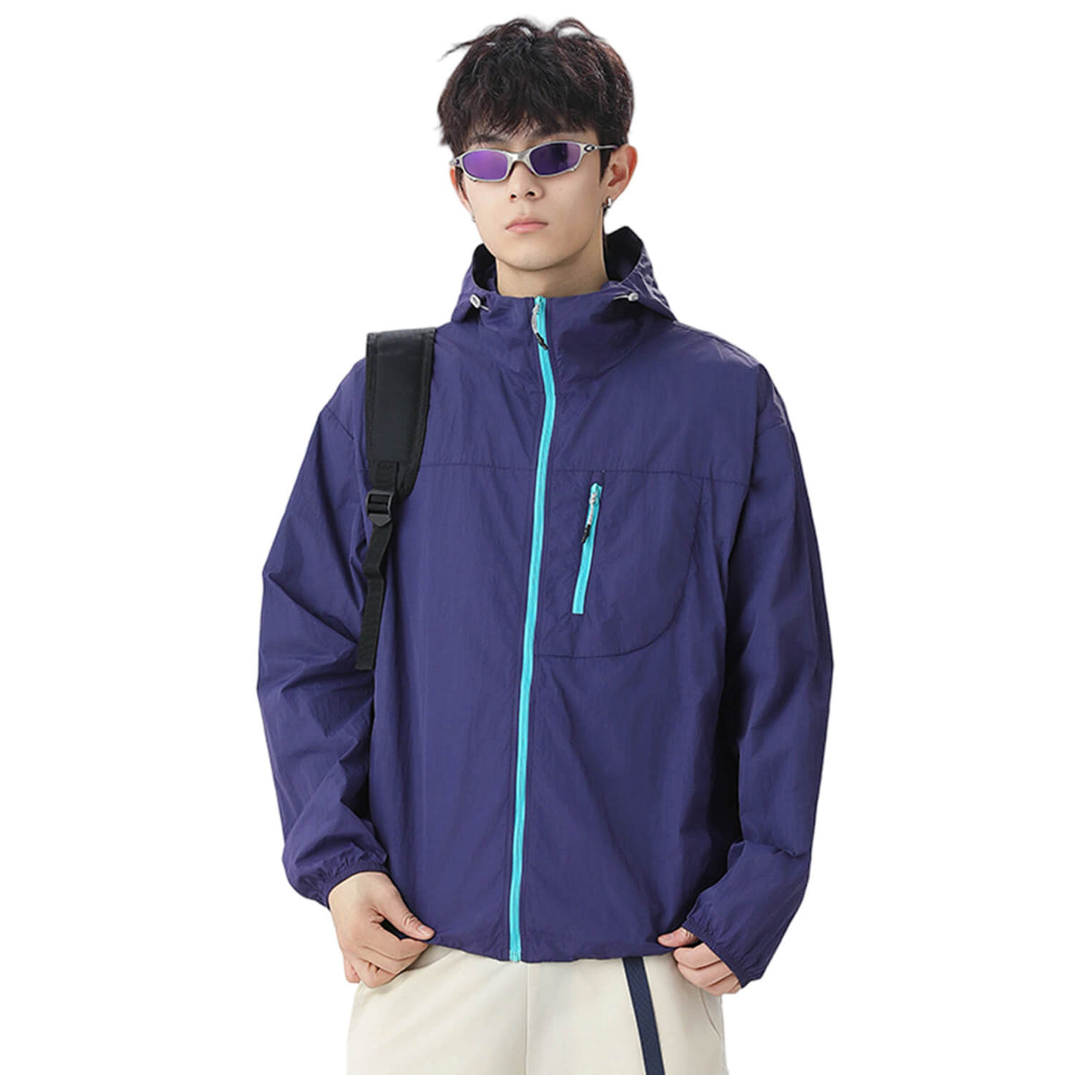 MODA-Lightweight UPF50+ Water-Repellent Sun Jacket for Men