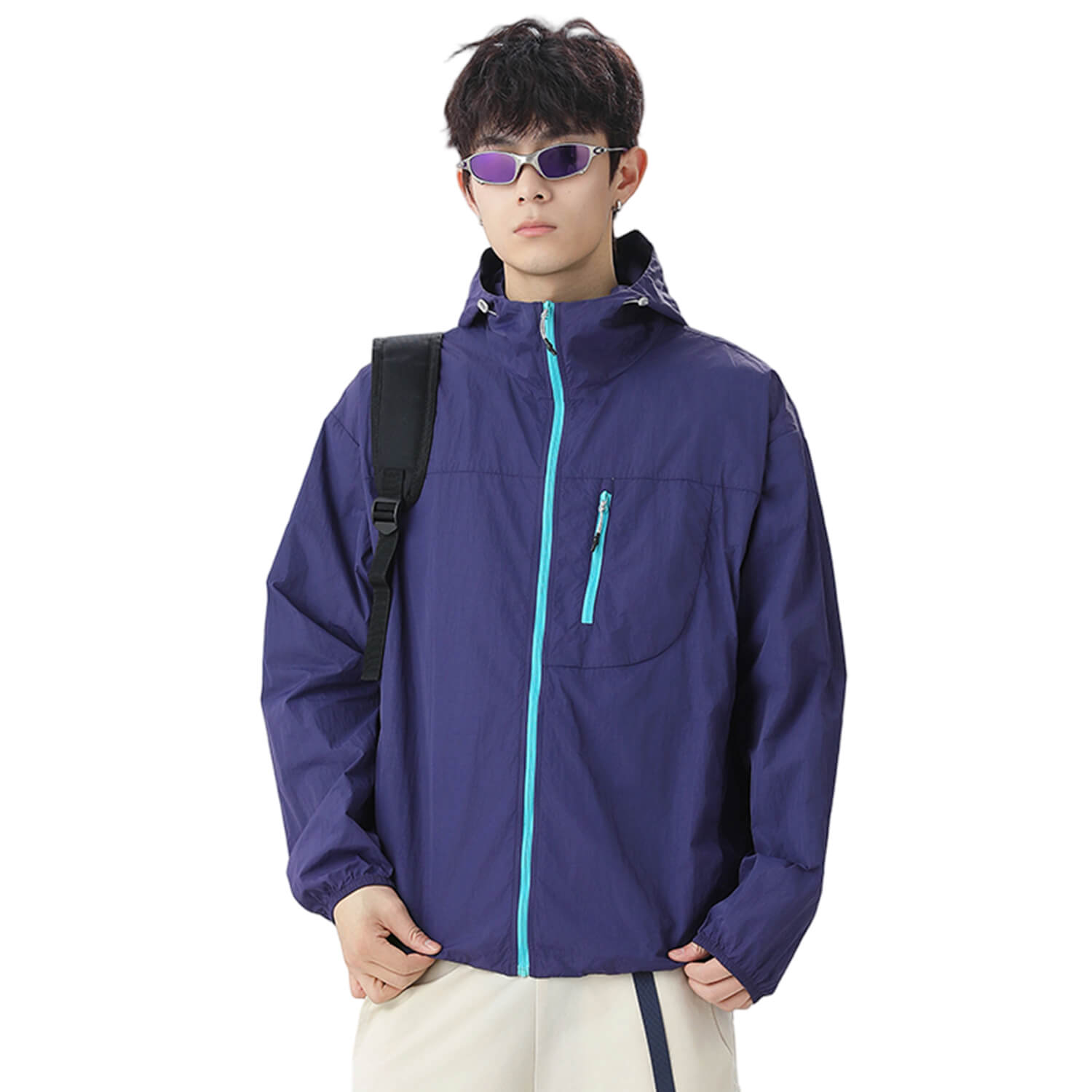 MODA-Lightweight UPF50+ Water-Repellent Sun Jacket for Men